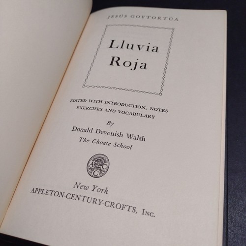 LLuvia Roja Por Jesus Goytortua -Hardcover 1949 -Spanish Literature/Drama - Picture 6 of 14