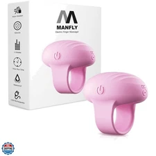 Mini Finger Massager, Waterproof Rechargeable Portable Powerful Massage Tool,...
