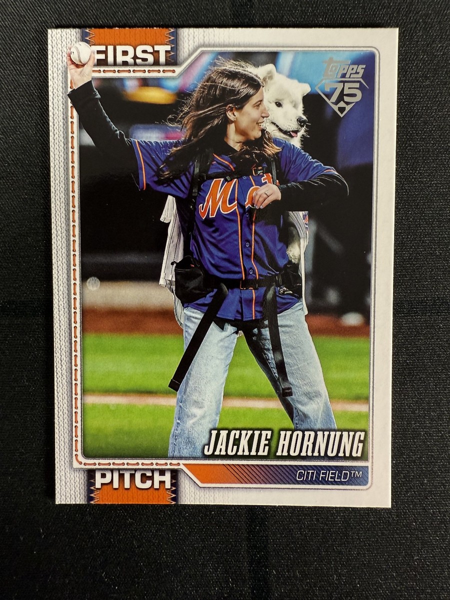 2026 Topps Series 1 First Pitch Jackie Hornung Citi Field #FP-7 | eBay