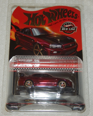 Hot Wheels RLC Nissan Skyline GT-R (BNR34) ~ Spectraflame Red