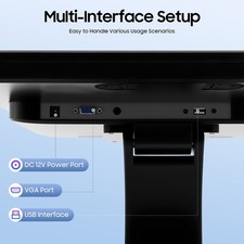 17in LCD Touchscreen Monitor Adjustable Angle LCD Display - 4:3, 5ms, 1280x1024