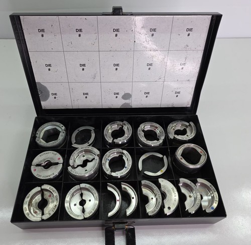 BURNDY Y35 Crimping Dies Set with Original Case - Free Shipping