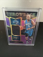 2016 Panini Select Throwback Memorabilia Purple Prizm /99 Vince Carter #32 HOF