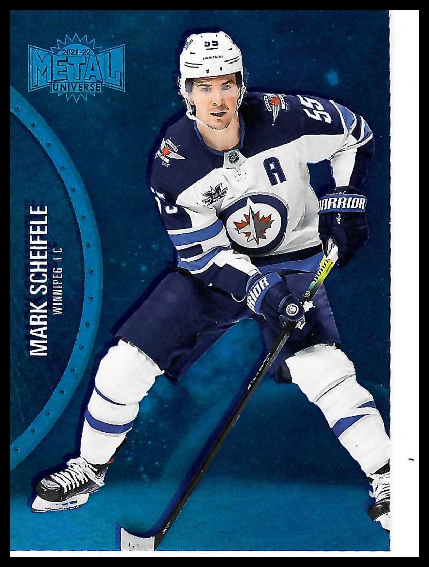 2021-22 SkyBox Metal Universe #30 Mark Scheifele Blue Spectrum