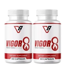 (2 Pack) Vigor 8 Advanced Male Health Pills to Improve Stamina and Endurance