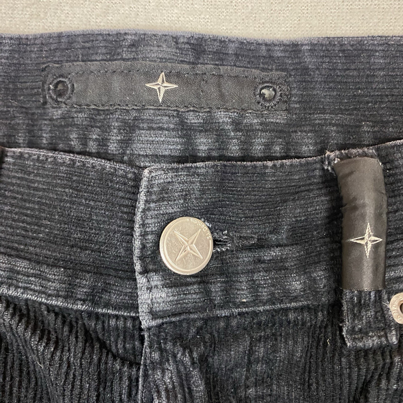 Stone Island Black Corduroy Trousers Men’s W33 L32 Made in Italy Vintage Y2K thumbnail 6