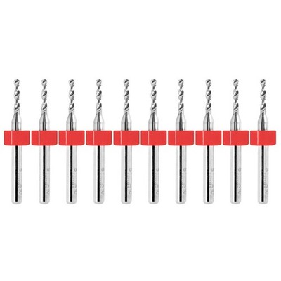 2.55mm 0.100'' Solid Carbide Drill Bit   10 Pack   CNC   Factory Resharpened