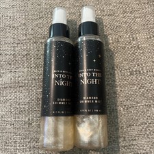 2 BATH  BODY WORKS INTO THE NIGHT DIAMOND SHIMMER MIST SPRAY 4.9 OZ FRAGRANCE
