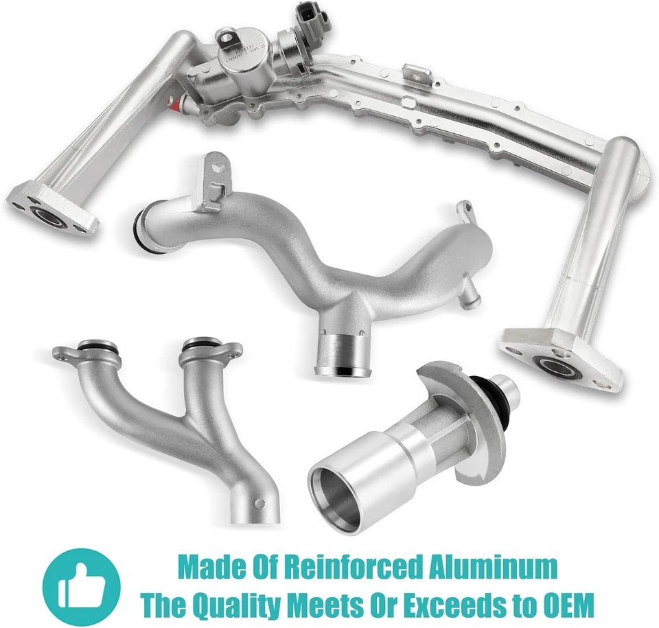 (Pieza OEM) LR090630 Kit de sistema de tubería de agua refrigerante (solo apto para 3,0 L) para 2010-2021  Foto 4 de 4