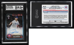 2024 Topps Chrome Rookie Auto Shota Imanaga #RA-SI SGC 9.5 Mint+ Auto RC