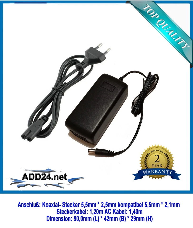 Stecker- Netzteil / Netzgerät 3V, 5V, 12V, 15V, 18V und 24V ( 1A, 2A, 2,5A, 3A) - Bild 4 von 4