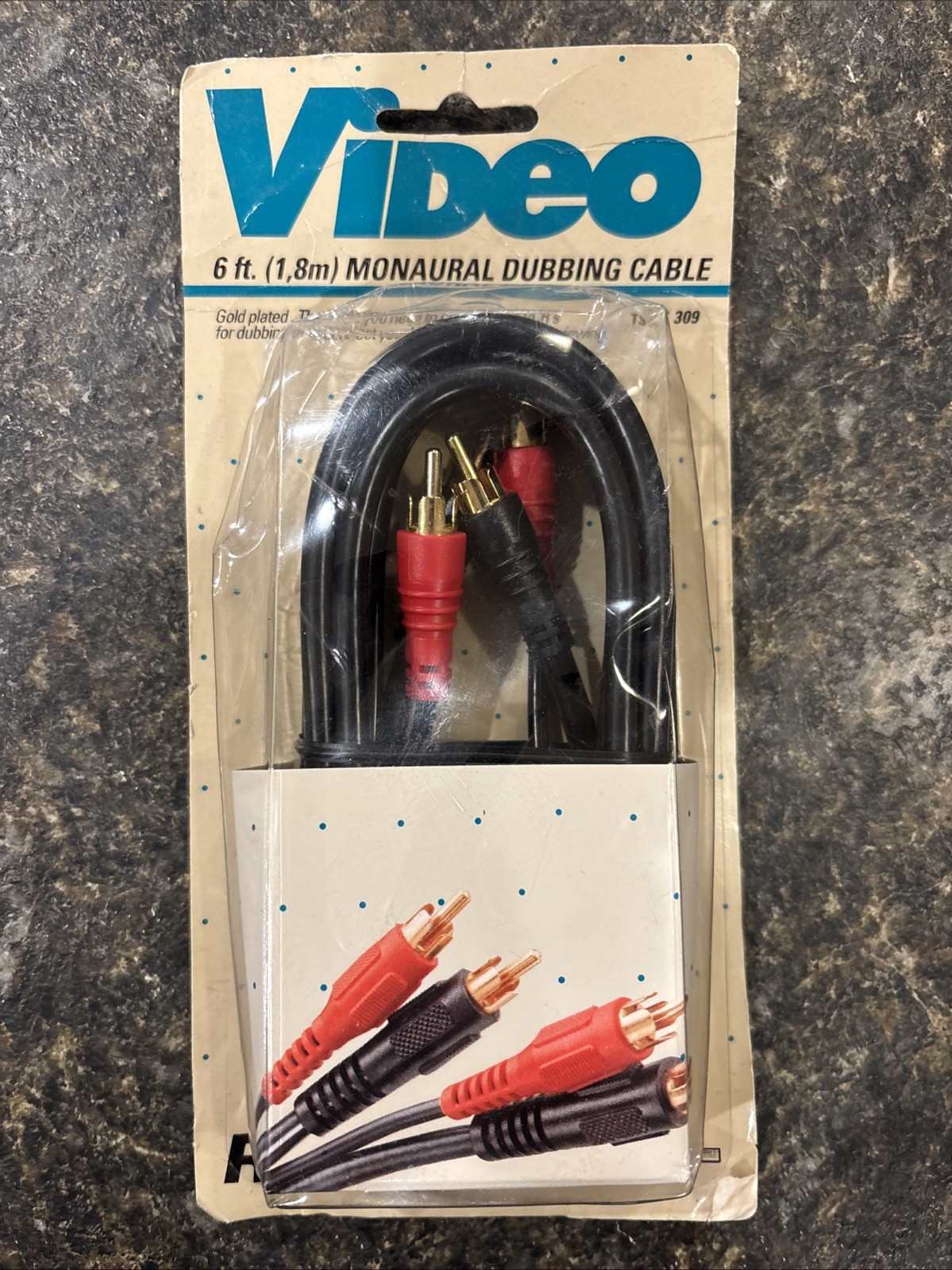 Recoton Video 6ft Monaural Dubbing cable. Brand New!