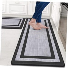 Mattitude Kitchen Mats Set of 2,Cushioned Anti-Fatigue Non-Skid Rug Sets
