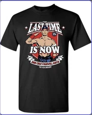 John Cena Final Match 2025 Black T-Shirt  Youth or Adult