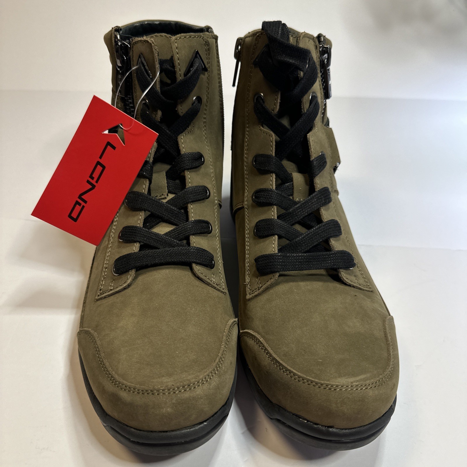 LGND Men’s Leather CALI Boot Green Size 9.5 M Lightweight Made In USA