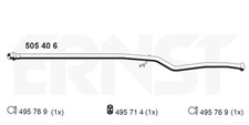 ERNST Abgasrohr Mitte (505406) für PEUGEOT 206+ | Abgasanlagenrohr, Hosenrohr,