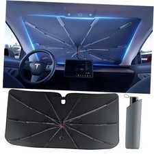  Updated Version Car Windshield Sun Shade, Large  61 33  Sliver / Black