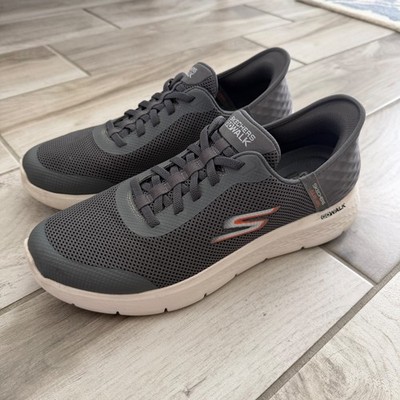 Skechers Slip-Ins Go Walk Flex Hands Up Men's Size 13 Gray Memory Foam Sneakers