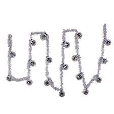 Kurt Adler 6' Glass Mirror Ball Garland