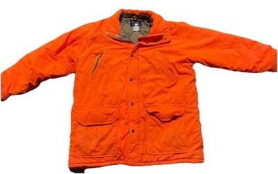 Vintage Mountn Prairie Blaze Orange Insulated Hunting Jacket Mens XL