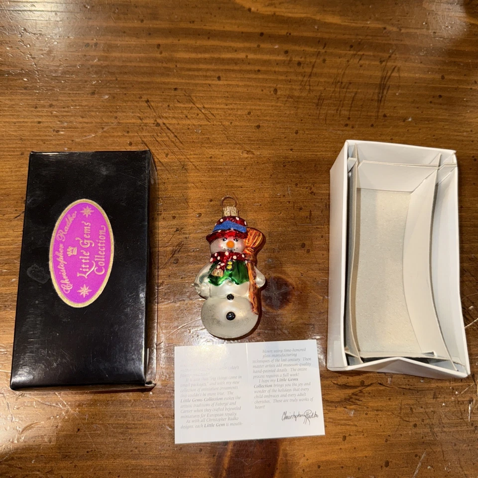 Christopher Radko 2000 pequeñas gemas vestidas para enfriar adorno de gemas Starligh 3" nuevo con etiquetas Foto 3 de 3