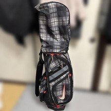 Nike 14 sections à carreaux léger chariot sac de golf caddy bag rare utilisé ...
