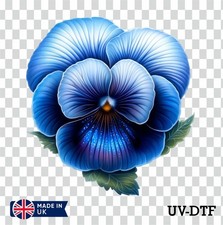 Pansy Flower UV DTF Sticker - Glass Laptop Tumbler Cup kb360