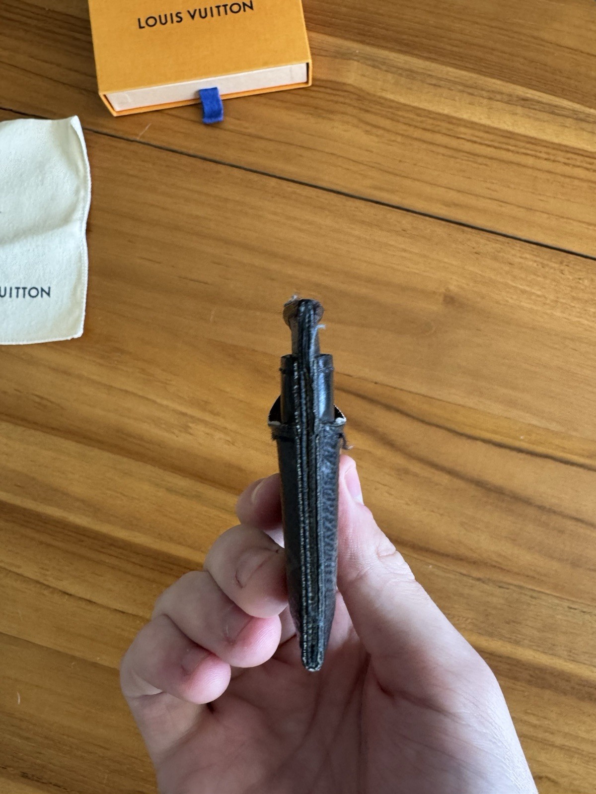 Authentic Louis Vuitton Monogram Eclipse Card Cas… - image 9