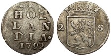 Netherlands / Holland - 2 Stuivers 1792
