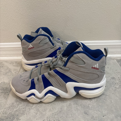 Adidas Crazy 8 Dodgers Grey Royal Blue Mens 10.5 Basketball Shoes IG3737