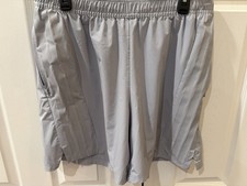 Adidas Climacool Men  s Large 3-Stripes Training Shorts Halo Silver 