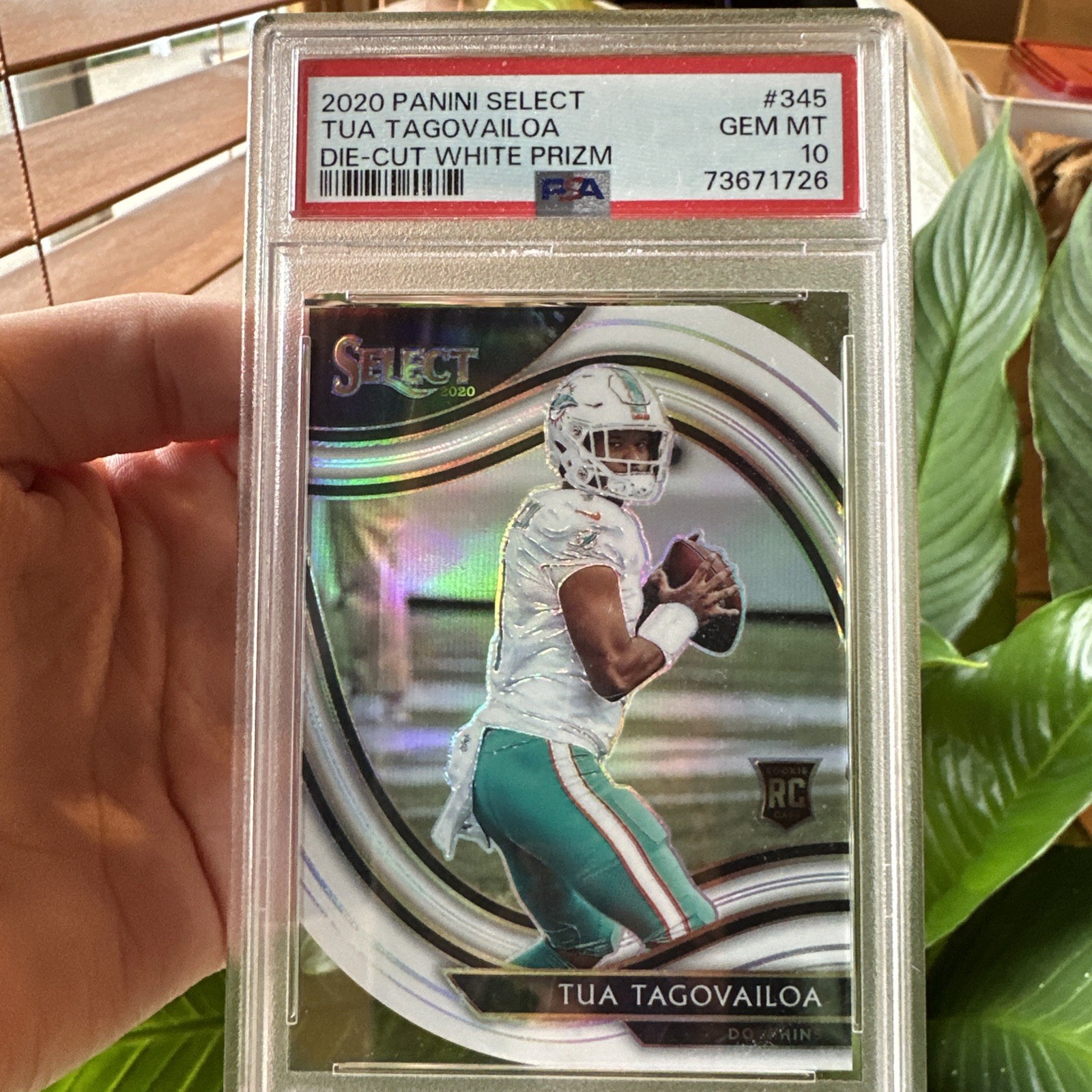 Tua Tagovailoa Panini Select #345 Die-Cut White