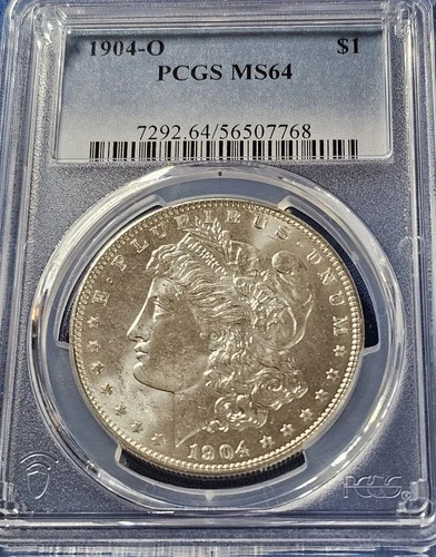 1904-O Morgan Silver Dollar PCGS MS64. Blast White!