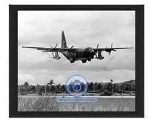 US AIR FORCE DC-130 HERCULES CARRYING FIREBEE DRONES VIETNAM 8X10 FRAMED PHOTO