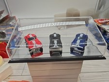 Hot Wheels 3 Car Display Case Mirrored With Corvettes Acrylic With Stand