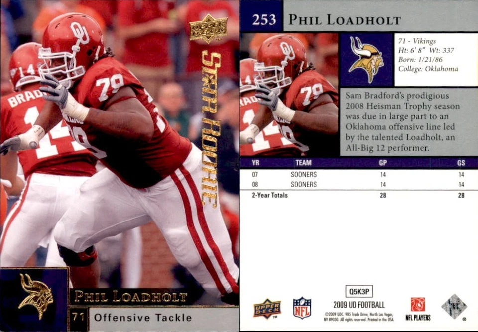 2009 Upper Deck-Football#251-300-NFL-Stars-HOFERs-RC-U Pick-Buy Volume-2326 - Image 3 of 4