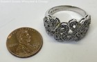 Lia Sophia Silver Tone Flower Ring 5.6g — photo 4