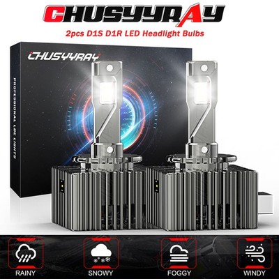For 2009 12 Mitsubishi Eclipse D1S LED Headlight Bulbs Kit White Conversion Lamp