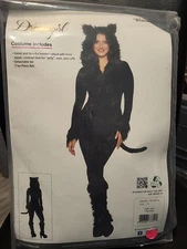 Costume, Female, Dreamgirl Black Cat Adult XL #4165