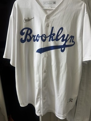 Nike Brooklyn Dodgers Jackie Robinson #42 Cooperstown Collection - White Size XL