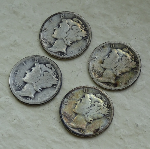 (4) Assorted Mercury Dimes / FedEx Free Shipping / DS414933_4md - Picture 5 of 10