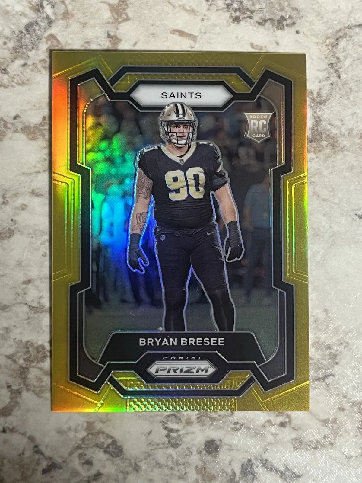 2023 Panini Prizm 372 Bryan Bresee Gold Prizm RC 10/10 SSP Rare Saints