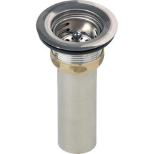 LK58 2" 304 Stainless Steel Sink Drain Fitting Basket Strainer Rubber Seal