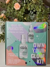 Isle Of Paradise Own Your Glow Kit Medium Self-Tanning Drops, Water, & Mitt Set
