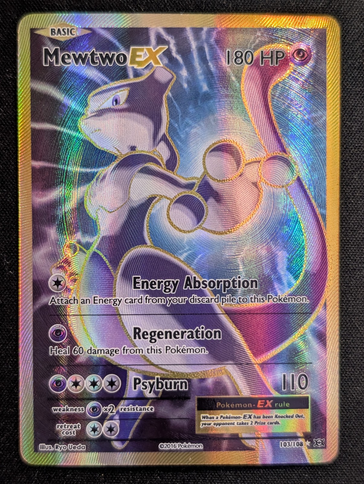 Mewtwo EX (Full Art) 103/108 XY - Evolutions Pokemon TCG NM