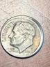 2003 P Roosevelt Dime Off Center / Broadstrike Error UNC Nicely toned BU coin