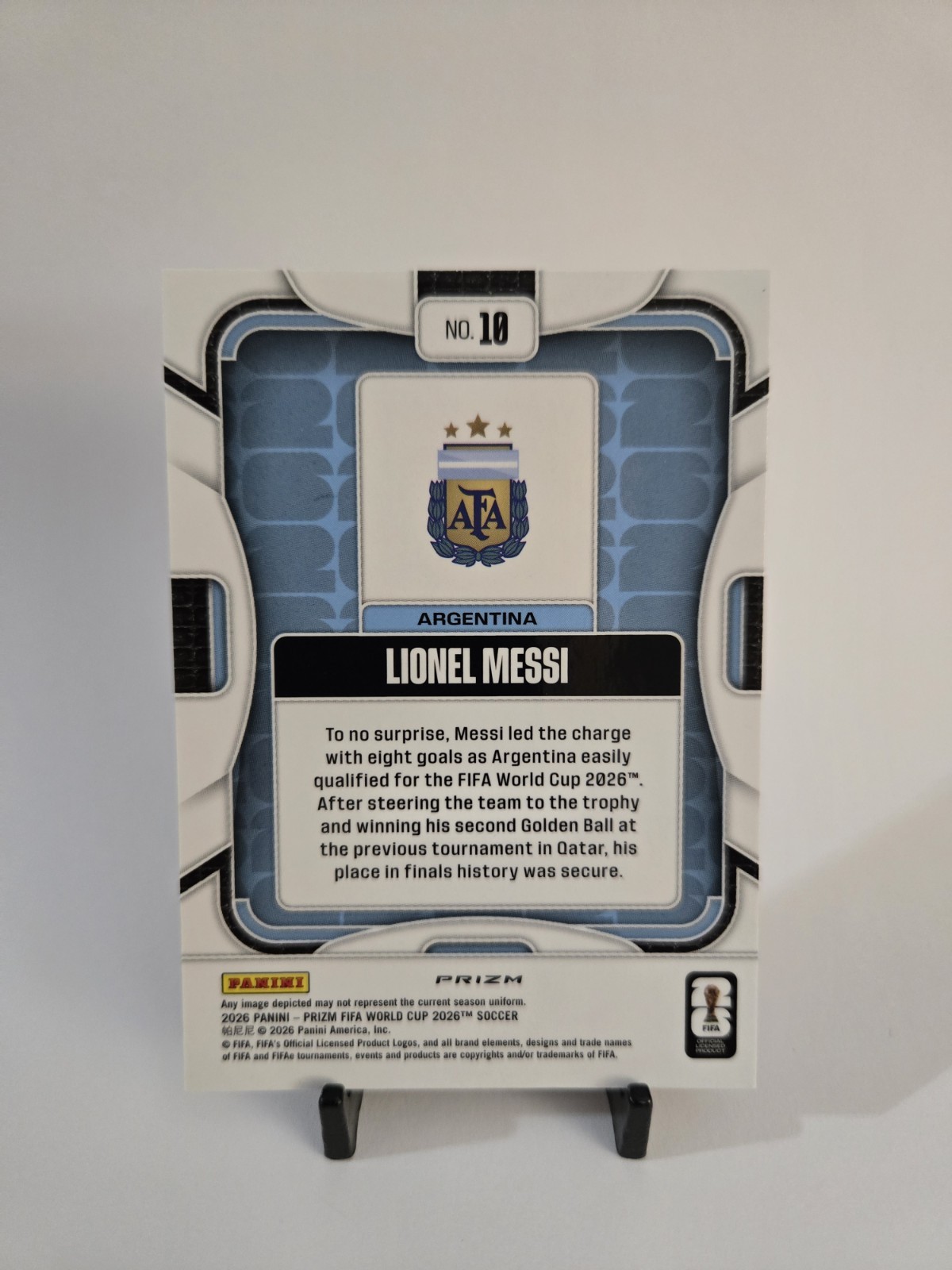2026 Panini Prizm Fifa World Cup - Lionel Messi #10 Disco Prizm view 2