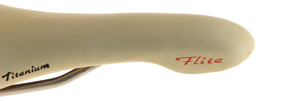 Selle Italia Flite Saddle Titanium Rails Off-White Made With