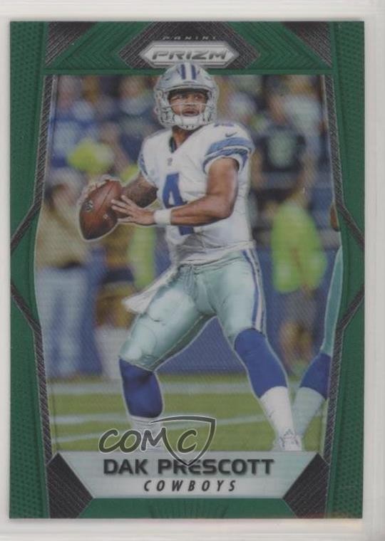 2017 Panini Prizm Green Prizm Dak Prescott #67 2r7