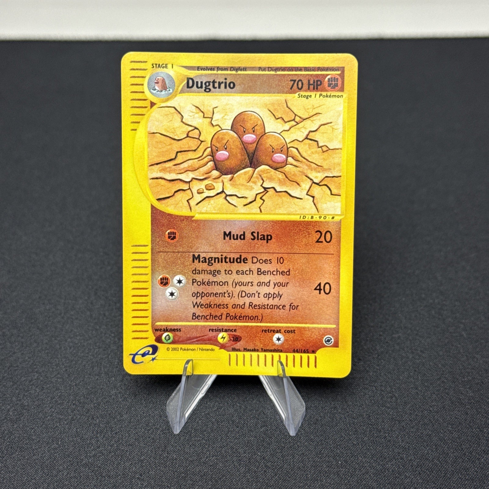 FRESH! Dugtrio 44/165 Reverse Holo Rare 2002 Expedition Base Set HIGH GRADE